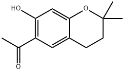 1-(7-羟基-2,2-二甲基铬-6-基)乙酮 结构式