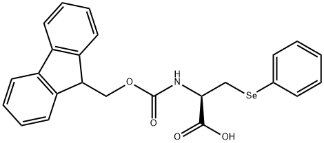 ·L-Alanine, N-[(9H-fluoren-9-ylmethoxy)carbonyl]-3-(phenylseleno)- 结构式