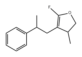 Furan, 5-fluoro-2,3-dihydro-3-methyl-4-(2-phenylpropyl)- 结构式