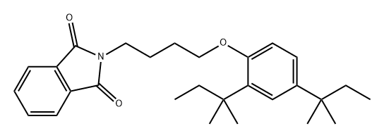 1H-Isoindole-1,3(2H)-dione, 2-[4-[2,4-bis(1,1-dimethylpropyl)phenoxy]butyl]- 结构式