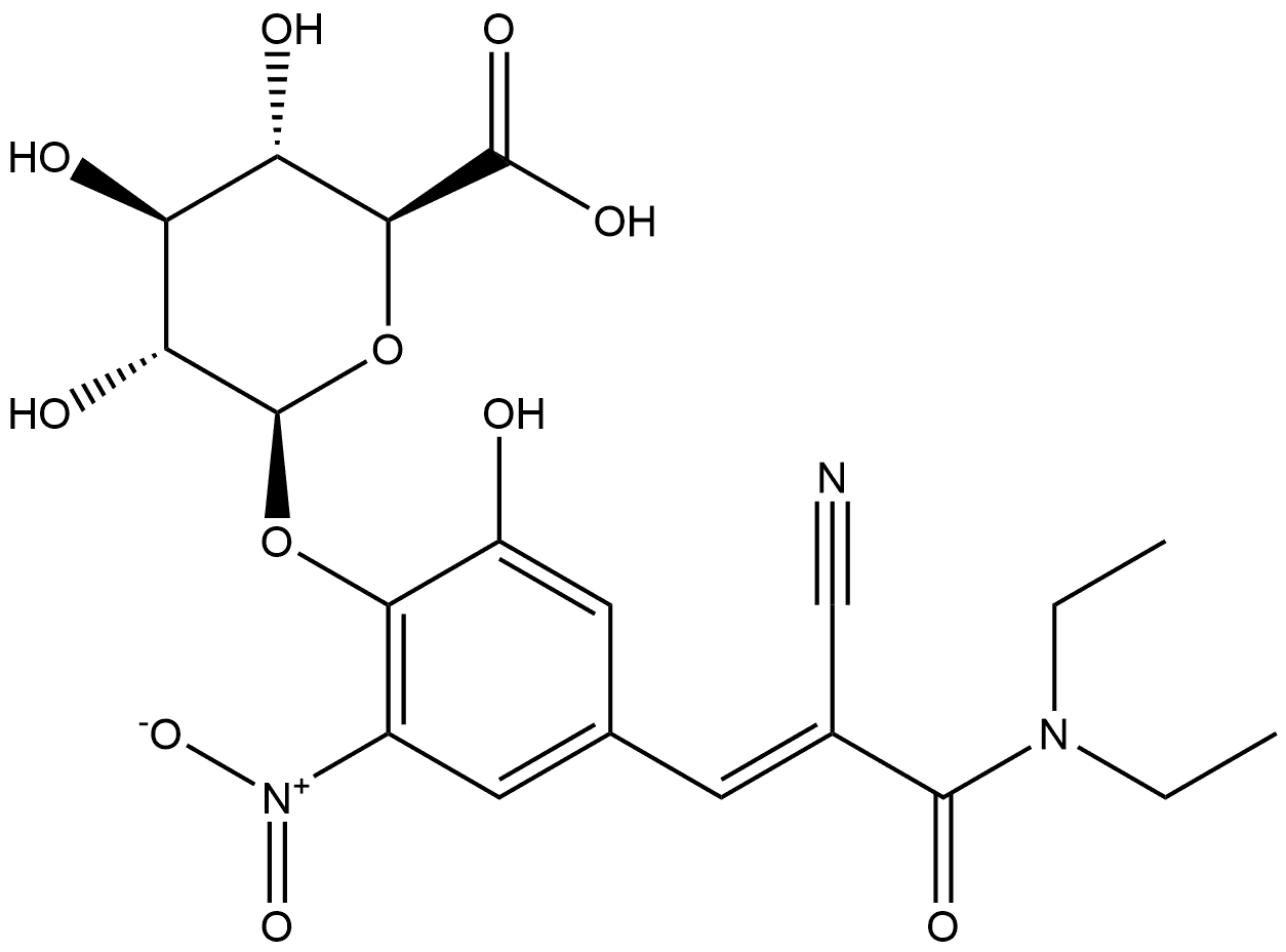 Entacapone 4-β-D-Glucuronide 结构式