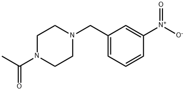 Ethanone, 1-[4-[(3-nitrophenyl)methyl]-1-piperazinyl]- 结构式