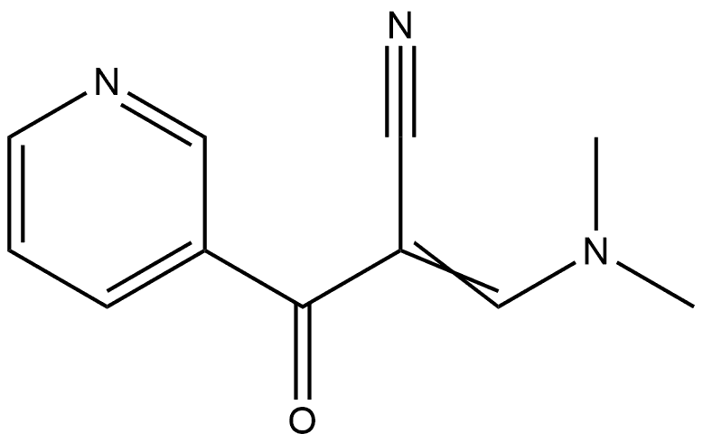 3-?Pyridinepropanenitri?le, α-?[(dimethylamino)?methylene]?-?β-?oxo- 结构式