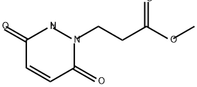 1(2H)-Pyridazinepropanoic acid, 3,6-dihydro-3,6-dioxo-, methyl ester 结构式