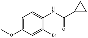 Cyclopropanecarboxamide, N-(2-bromo-4-methoxyphenyl)- 结构式