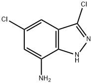 3,5-二氯-1H-吲唑-7-胺 结构式