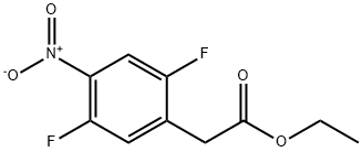 Benzeneacetic acid, 2,5-difluoro-4-nitro-, ethyl ester 结构式