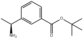 (S)-3-(1-Amino-ethyl)-benzoic acid tert-butyl ester 结构式