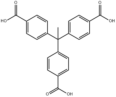 三(4-羧基苯基)甲基硅烷 结构式