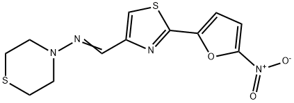 4-Thiomorpholinamine, N-[[2-(5-nitro-2-furanyl)-4-thiazolyl]methylene]- 结构式