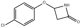 2-Azetidinone, 4-(4-chlorophenoxy)- 结构式