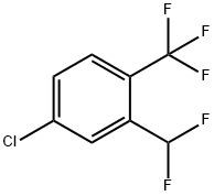 4-氯-2-(二氟甲基)-1-(三氟甲基)苯 结构式