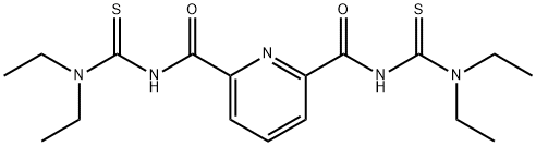 2,6-PYRIDINEDICARBOXAMIDE, N2,N6-BIS[(DIETHYLAMINO)THIOXOMETHYL]- 结构式