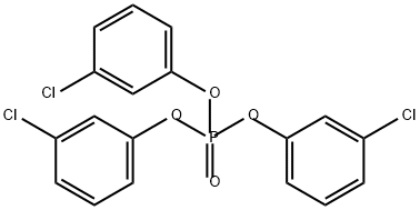 Phosphoric acid tris(3-chlorophenyl) ester 结构式