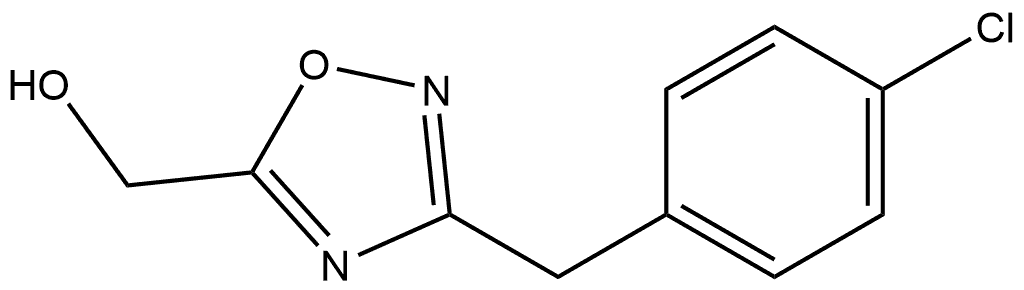 3-(4-氯苄基)-1,2,4-噁二唑-5-基]甲醇 结构式