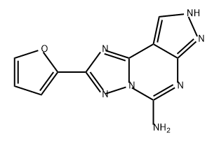 8H-Pyrazolo[4,3-e][1,2,4]triazolo[1,5-c]pyrimidin-5-amine, 2-(2-furanyl)- 结构式
