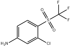 3-chloro-4-trifluoromethanesulfonylaniline 结构式