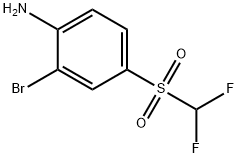 2-bromo-4-(difluoromethylsulphonyl)aniline 结构式