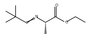 Alanine, N-(2,2-dimethylpropylidene)-, ethyl ester 结构式