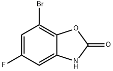 7-Bromo-5-fluoro-3H-benzooxazol-2-one 结构式