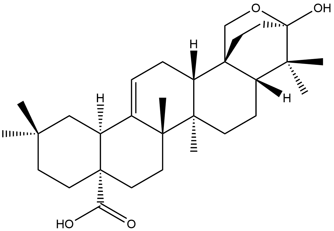 馬纓丹醇酸 结构式