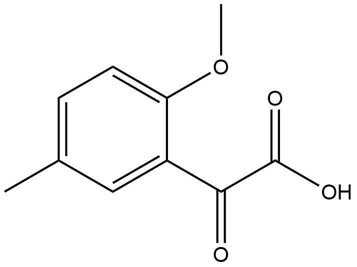 2-(2-甲氧基-5-甲基苯基)-2-氧乙酸 结构式