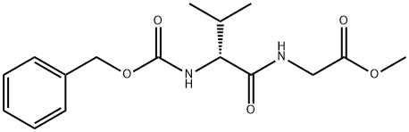 Glycine, N-[(phenylmethoxy)carbonyl]-D-valyl-, methyl ester 结构式