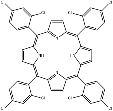5,10,15,20-Tetrakis(2,4-dichlorophenyl)porphyrin 结构式