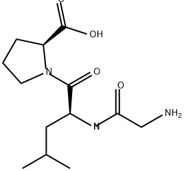 L-Proline, glycyl-L-leucyl- 结构式