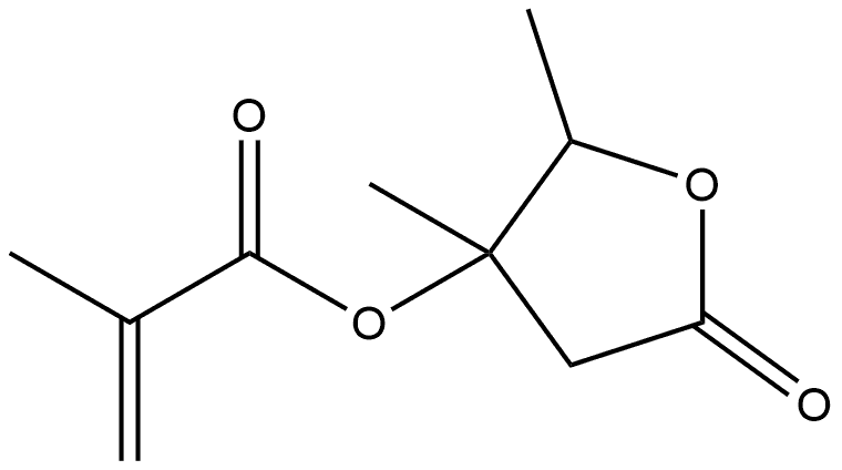 2-(2-甲基-2-丙烯酸)2,5-二脱氧-3-甲基-Γ-内酯戊酸 结构式