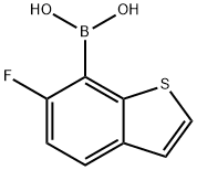 Boronic acid, (6-fluorobenzo[b]thien-7-yl)- (9CI) 结构式