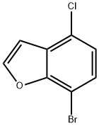 7-溴-4-氯苯并呋喃 结构式