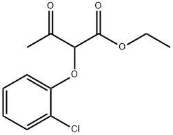 Butanoic acid, 2-(2-chlorophenoxy)-3-oxo-, ethyl ester 结构式