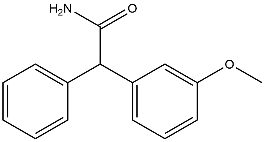 2-(3-methoxyphenyl)-2-phenylacetamide 结构式