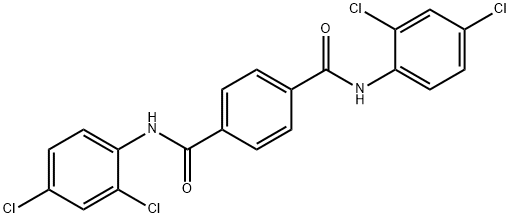 1-N,4-N-bis(2,4-dichlorophenyl)benzene-1,4-dicarboxamide 结构式