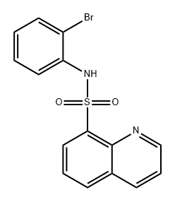 N-(2-溴苯基)喹啉-8-磺酰胺 结构式