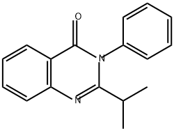 4(3H)-Quinazolinone, 2-(1-methylethyl)-3-phenyl- 结构式