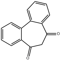 5H-dibenzo[a,c]cycloheptene-5,7(6H)-dione 结构式