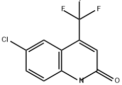 6-氯-4-(三氟甲基)喹啉-2(1H)-酮 结构式