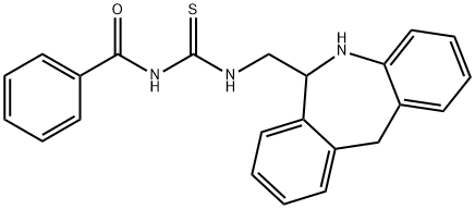 Benzamide, N-[[[(6,11-dihydro-5H-dibenz[b,e]azepin-6-yl)methyl]amino]thioxomethyl]- 结构式