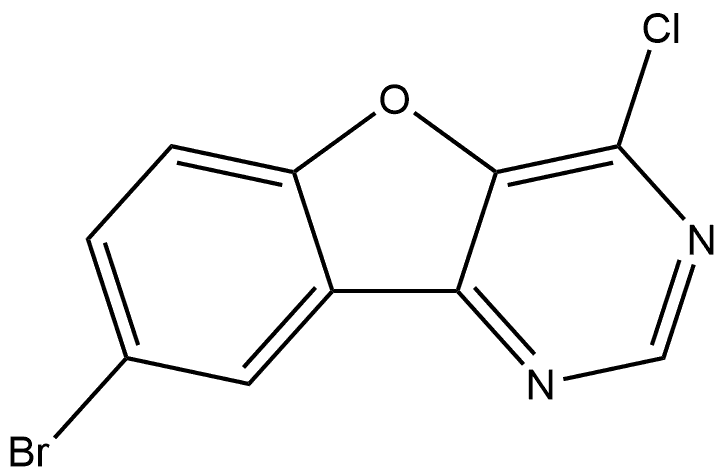 8-Bromo-4-chlorobenzofuro3,2-dpyrimidine 结构式