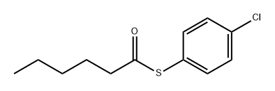 Hexanethioic acid S-(4-chlorophenyl) ester 结构式