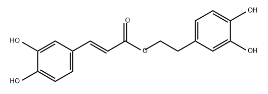 2-Propenoic acid, 3-(3,4-dihydroxyphenyl)-, 2-(3,4-dihydroxyphenyl)ethyl ester, (2E)- 结构式