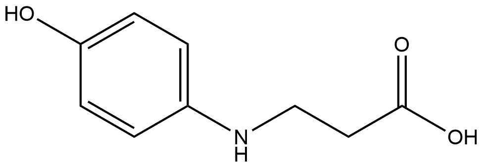 β-Alanine, N-(4-hydroxyphenyl)- 结构式