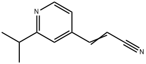 2-Propenenitrile,3-[2-(1-methylethyl)-4-pyridinyl]-(9CI) 结构式