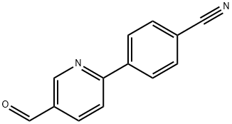 4-(5-Formylpyridin-2-yl)benzonitrile 结构式