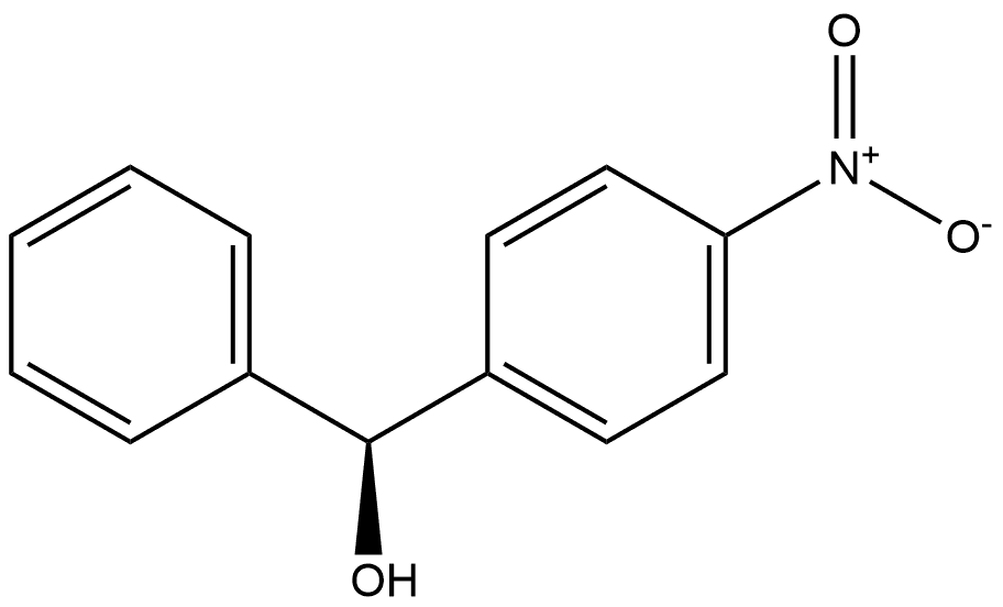 Benzenemethanol, 4-nitro-α-phenyl-, (αS)- 结构式