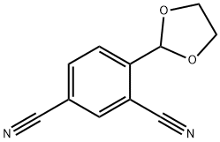 1,3-Benzenedicarbonitrile, 4-(1,3-dioxolan-2-yl)- 结构式