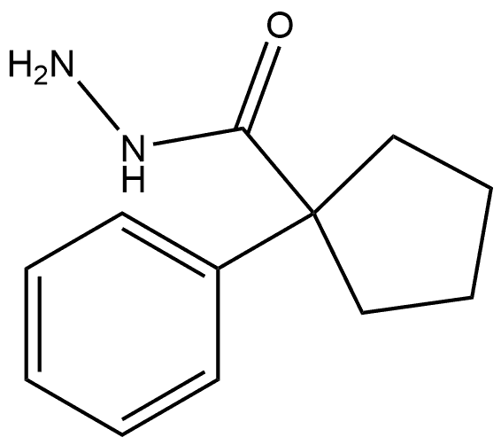 1-苯基环戊烷甲酰肼 结构式