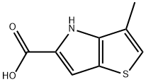 3-甲基-4H-噻吩并[3,2-B]吡咯-5-羧酸 结构式